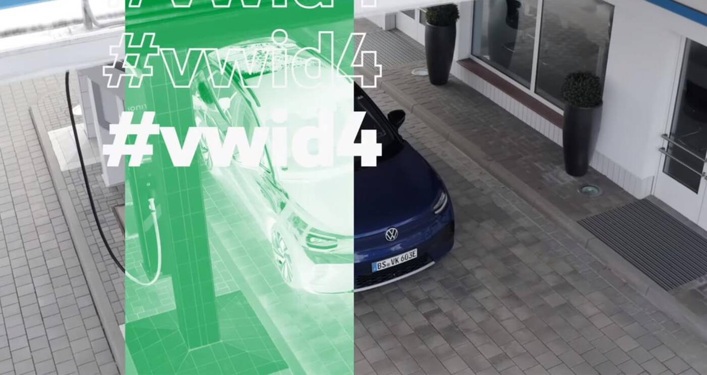 teaser Volkswagen ID.4 kamuflaż stacja