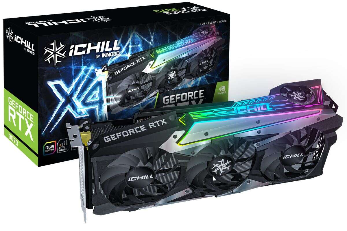 specyfikacja Inno3D GeForce RTX 3070 iChill X4