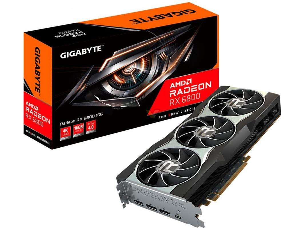 Referencyjne karty Radeon RX 6800 w wykonaniu Gigabyte