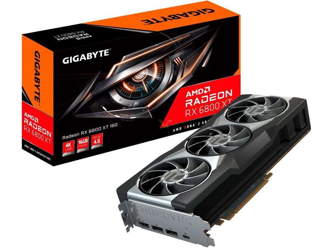 Referencyjne karty Radeon RX 6800 w wykonaniu Gigabyte
