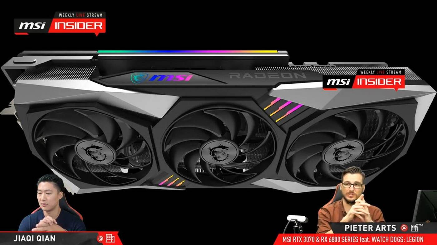 MSI pochwaliło się kartą Radeon RX 6800 XT GAMING X TRIO