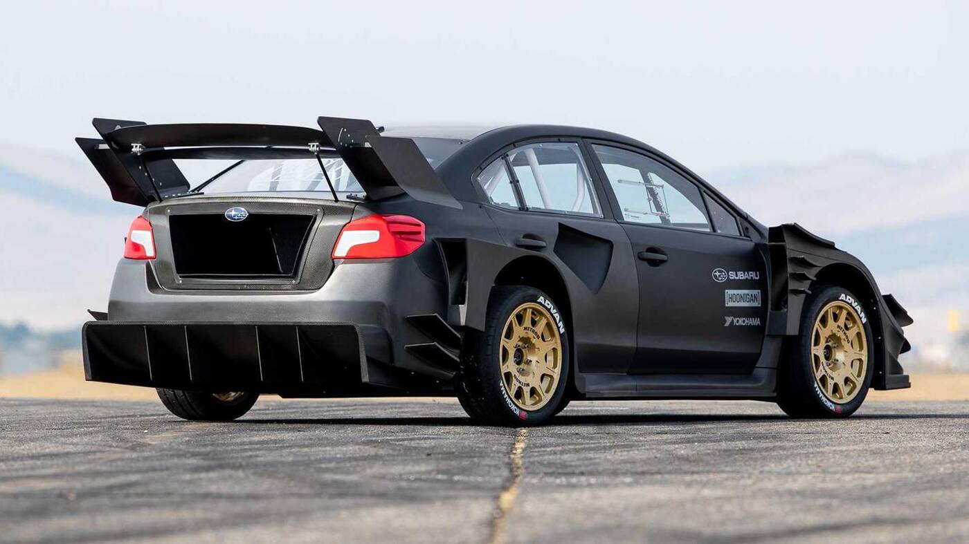 Szalenie zmodernizowane Subaru WRX STI na zawody Gymkhana