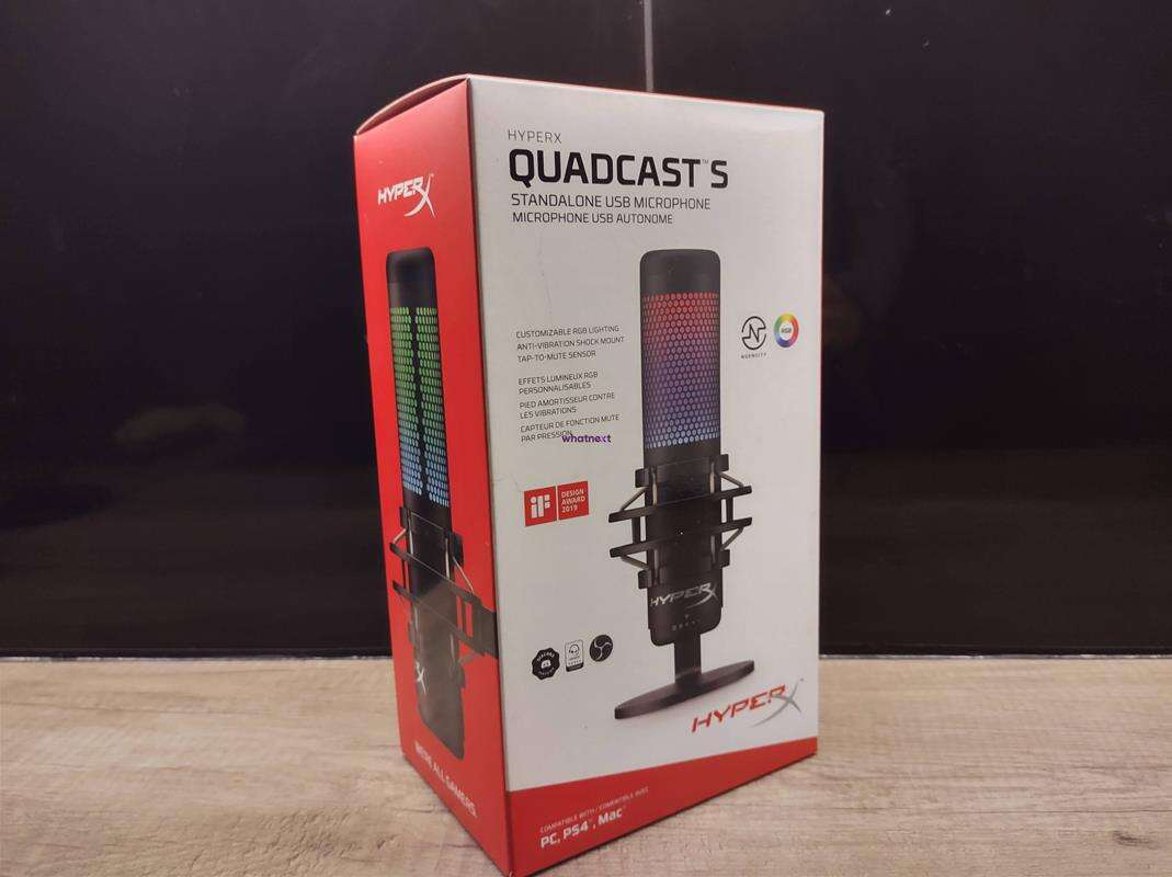 Test mikrofonu HyperX QuadCast S