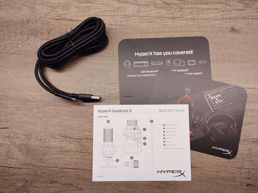 Test mikrofonu HyperX QuadCast S