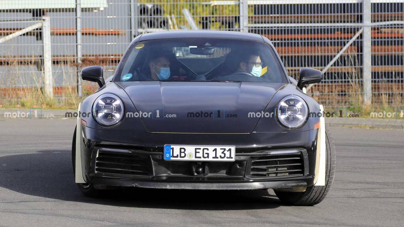 dziwaczny testowy prototyp Porsche 911 generacji 992.