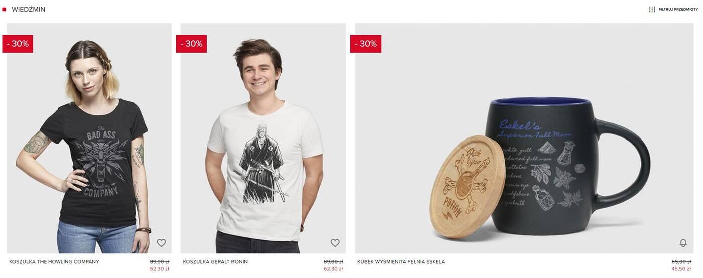 Przeceny w sklepie CD Projekt Red z okazji Black Friday