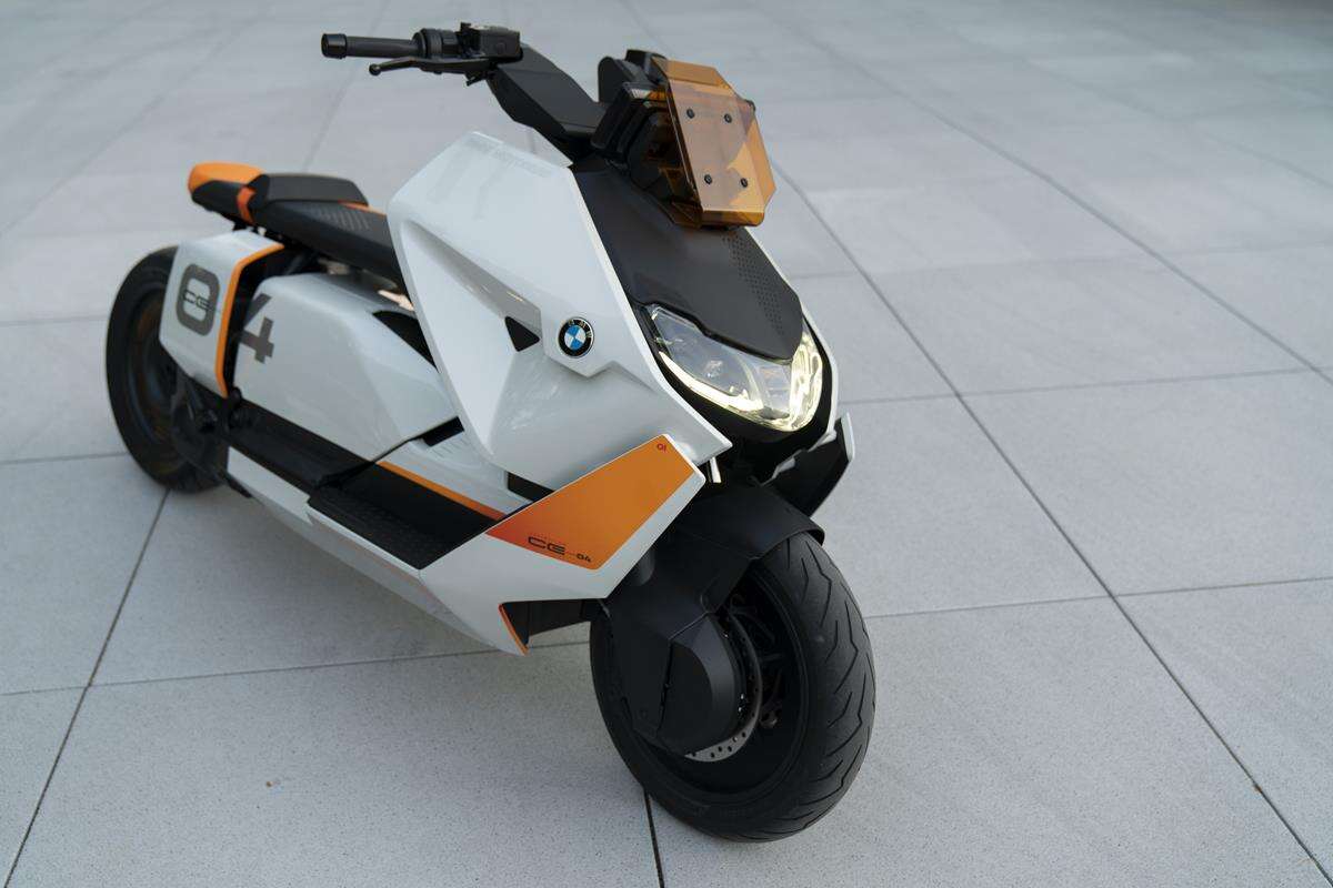 BMW Motorrad Definition CE 04, Elektryczny skuter BMW, skuter BMW, koncept BMW