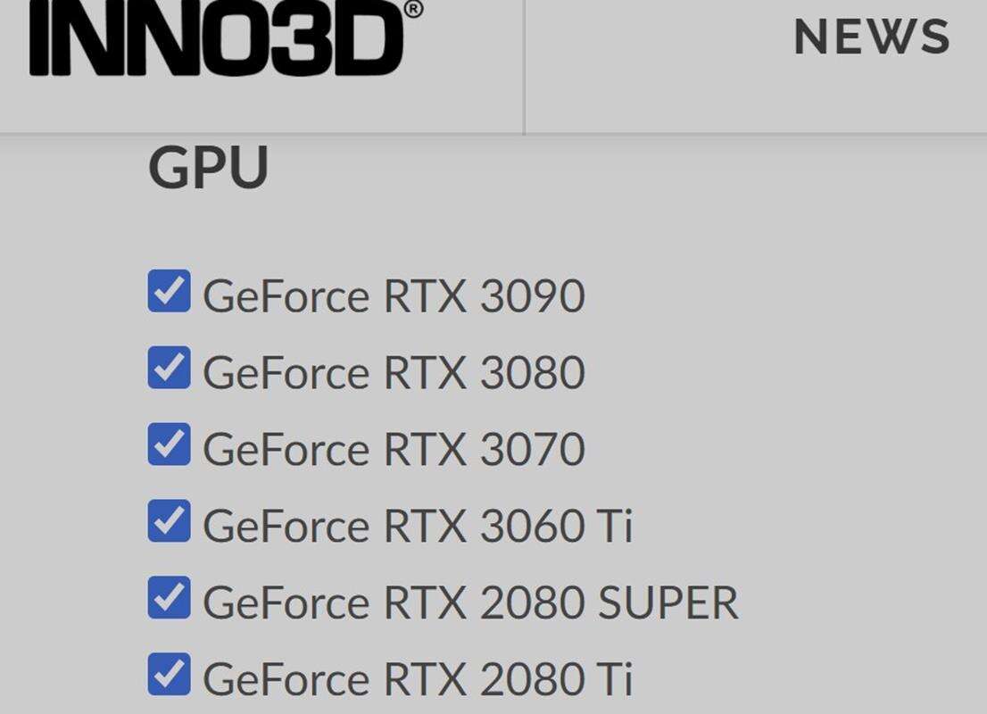 Inno3D potwierdziło RTX 3060 Ti na oficjalnej stronie
