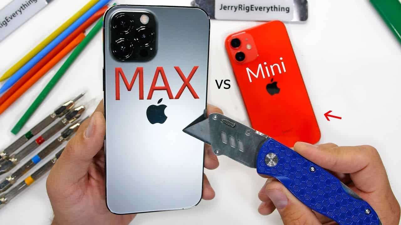 wytrzymałość iPhone 12 Mini i Pro Max