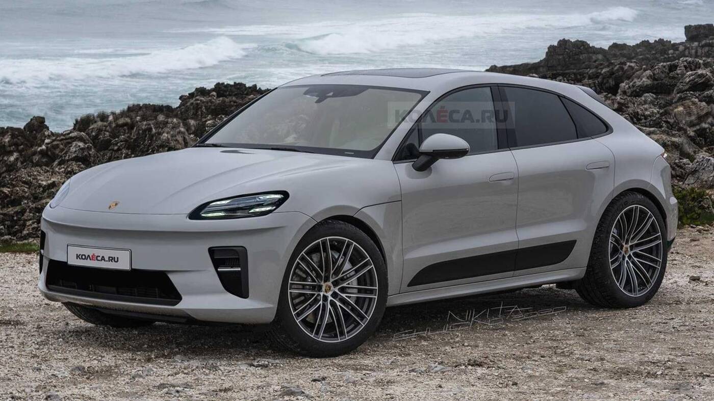 Spójrzcie na elektryczne Porsche Macan wyrenderowane na podstawie glinianej rzeźby