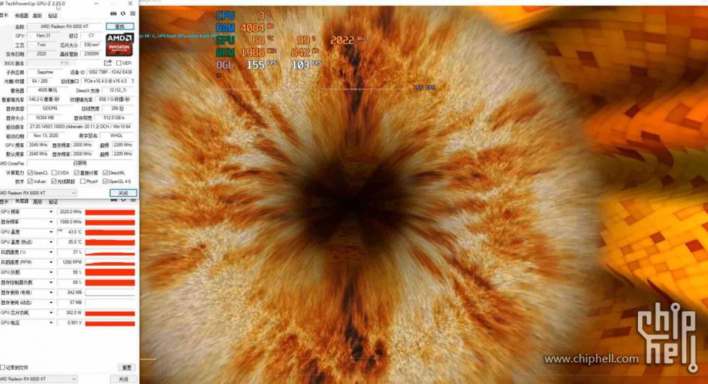 Zegary i test Sapphire Radeon RX 6800 XT i RX 6800 NITRO+