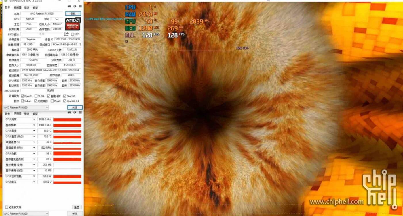 Zegary i test Sapphire Radeon RX 6800 XT i RX 6800 NITRO+