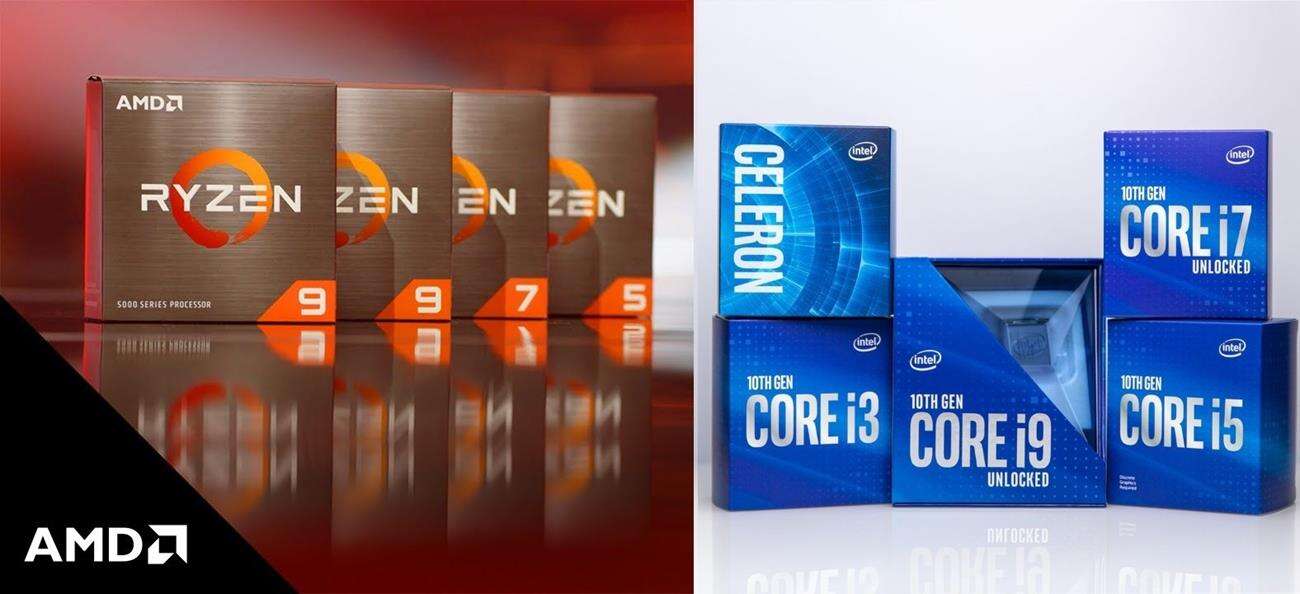 sprzedaż procesorów AMD i Intel