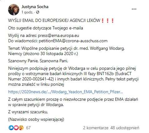 Szczepionka na COVID-19 jest zła, bo tak. Antyszczepionkowcom nie dogodzisz
