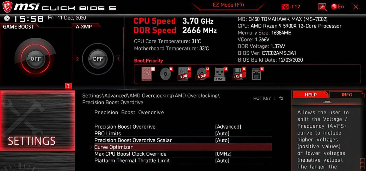 Jak działa AMD Curve Optimizer? Odpowiada MSI