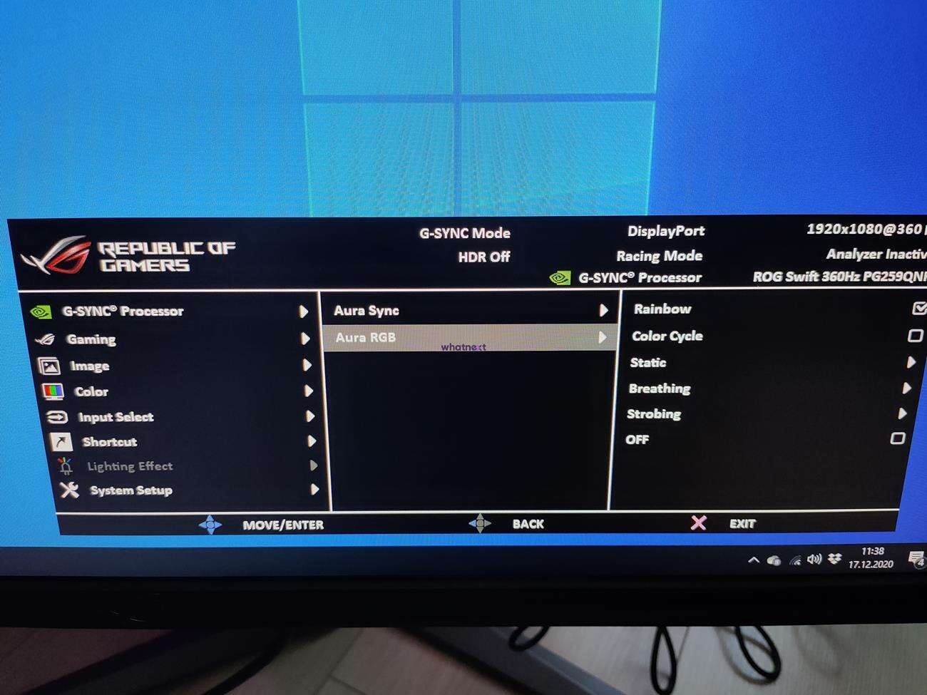 test Asus ROG Swift PG259QNR, recenzja Asus ROG Swift PG259QNR, opinia Asus ROG Swift PG259QNR