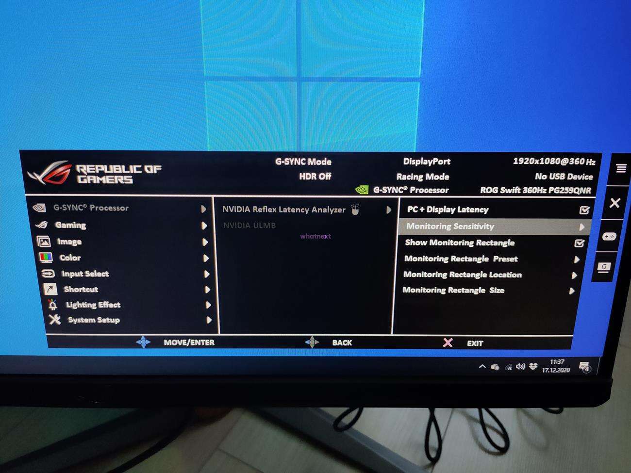 test Asus ROG Swift PG259QNR, recenzja Asus ROG Swift PG259QNR, opinia Asus ROG Swift PG259QNR