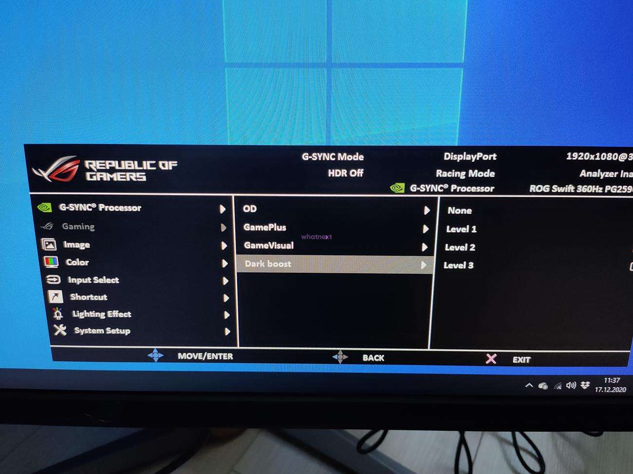 test Asus ROG Swift PG259QNR, recenzja Asus ROG Swift PG259QNR, opinia Asus ROG Swift PG259QNR