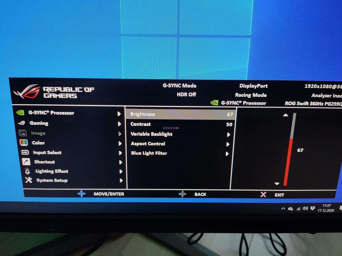 test Asus ROG Swift PG259QNR, recenzja Asus ROG Swift PG259QNR, opinia Asus ROG Swift PG259QNR