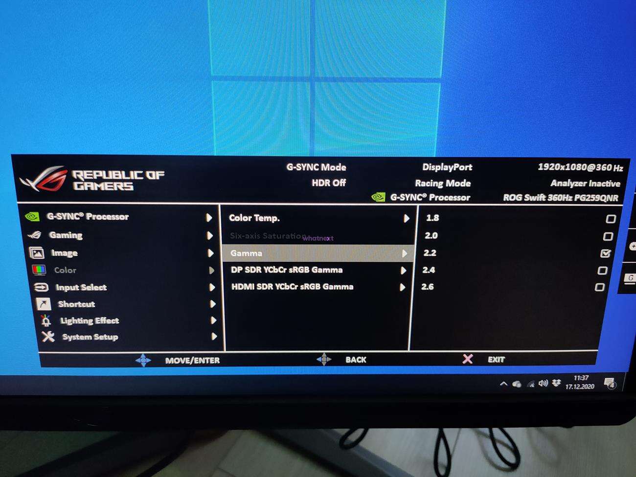 test Asus ROG Swift PG259QNR, recenzja Asus ROG Swift PG259QNR, opinia Asus ROG Swift PG259QNR