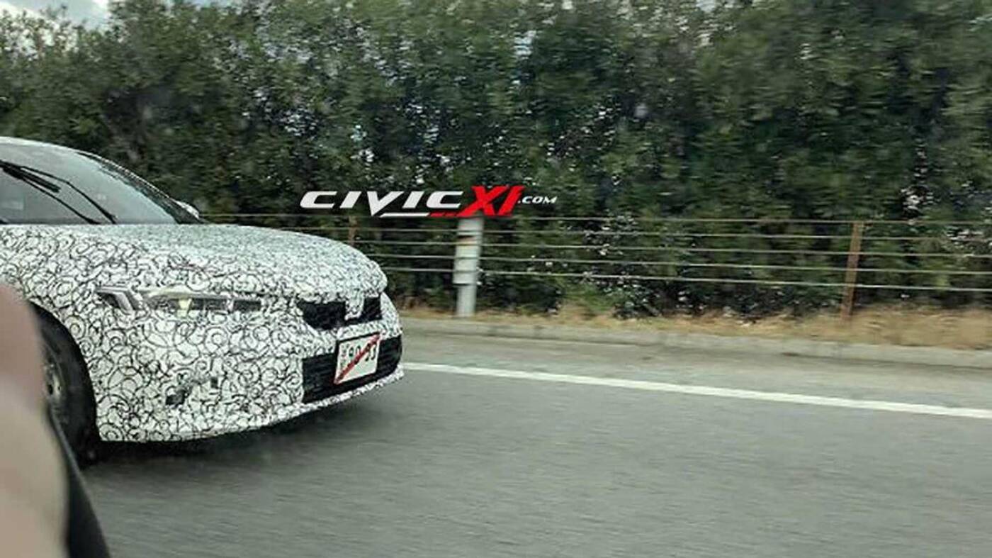 Pierwszy raz wydania hatchback Honda Civic 2022 przed obiektywem