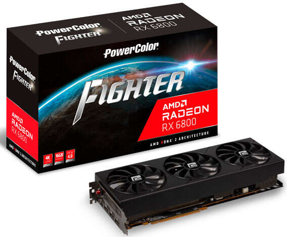 karta PowerColor RX 6800 FIGHTER to kolejna niereferencyjna konstrukcja, specyfikacja PowerColor RX 6800 FIGHTER to kolejna niereferencyjna konstrukcja
