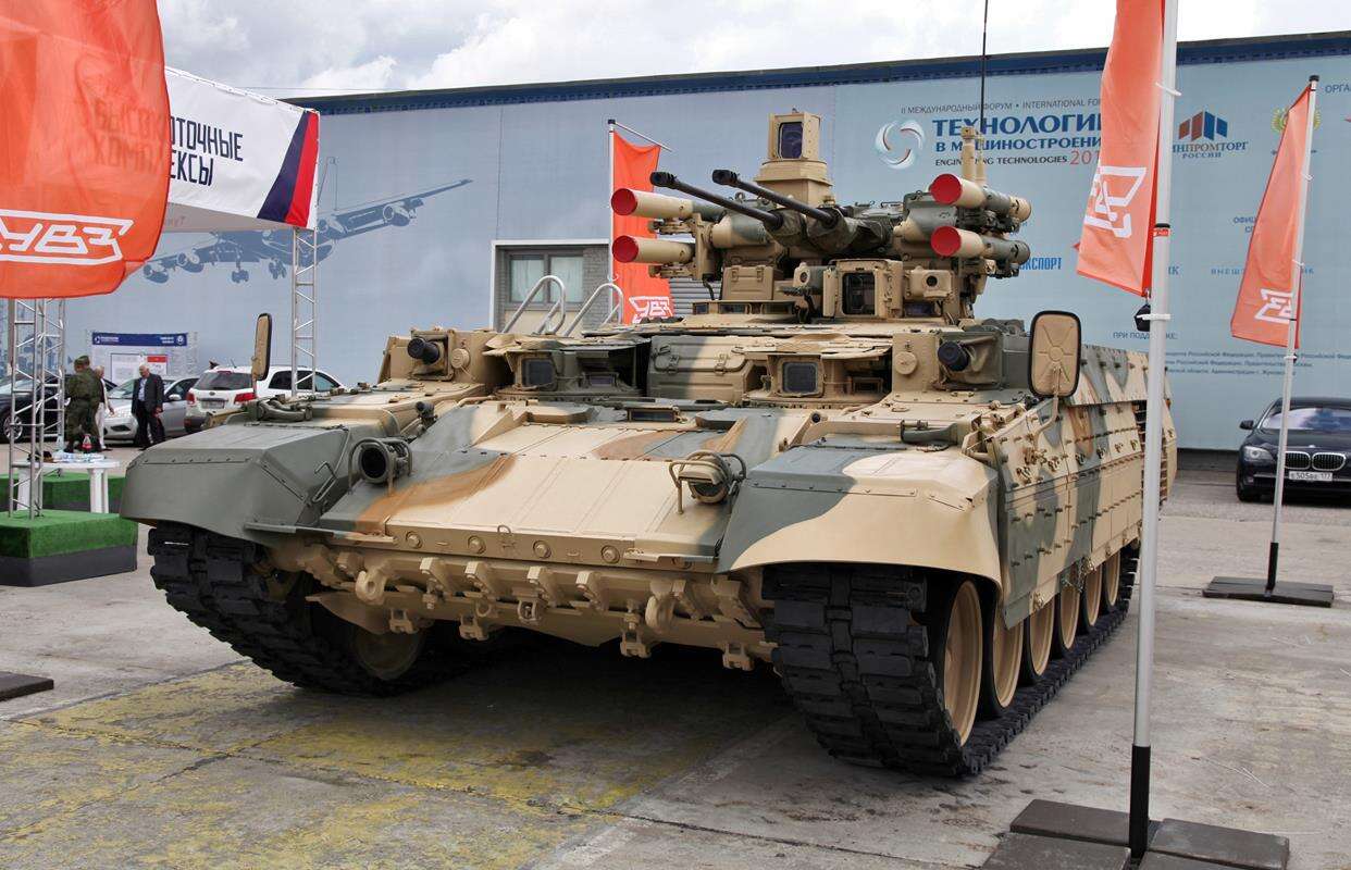 Rosyjskie Terminatory, pojazdy opancerzone BMP-T, rosja BMPT,