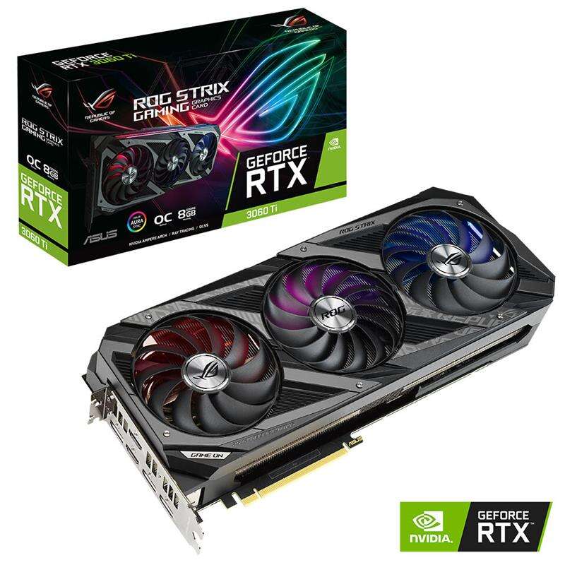 Spójrzcie na karty GeForce RTX 3060 Ti ASUSa