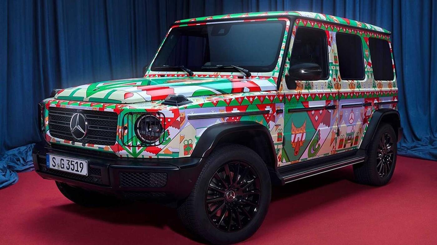 Spójrzcie na świąteczne samochody Mercedesa