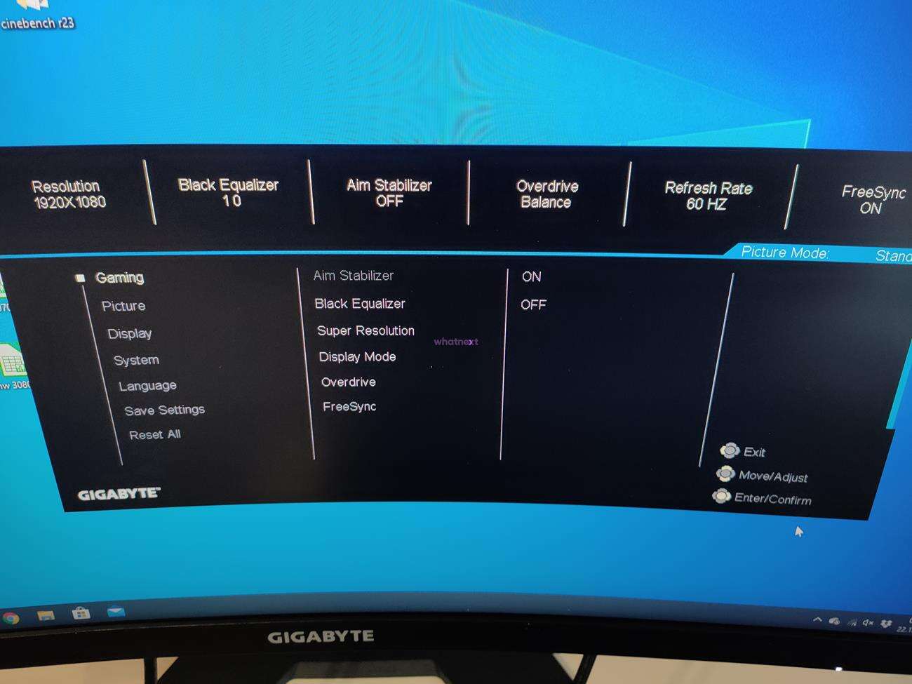 Test monitora Gigabyte G27FC