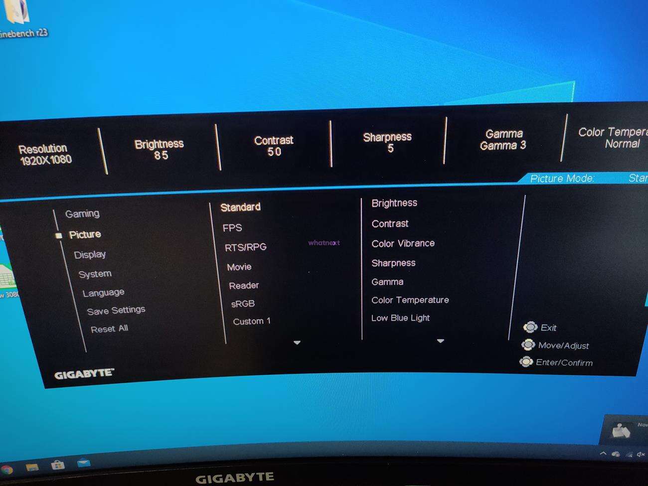 Test monitora Gigabyte G27FC
