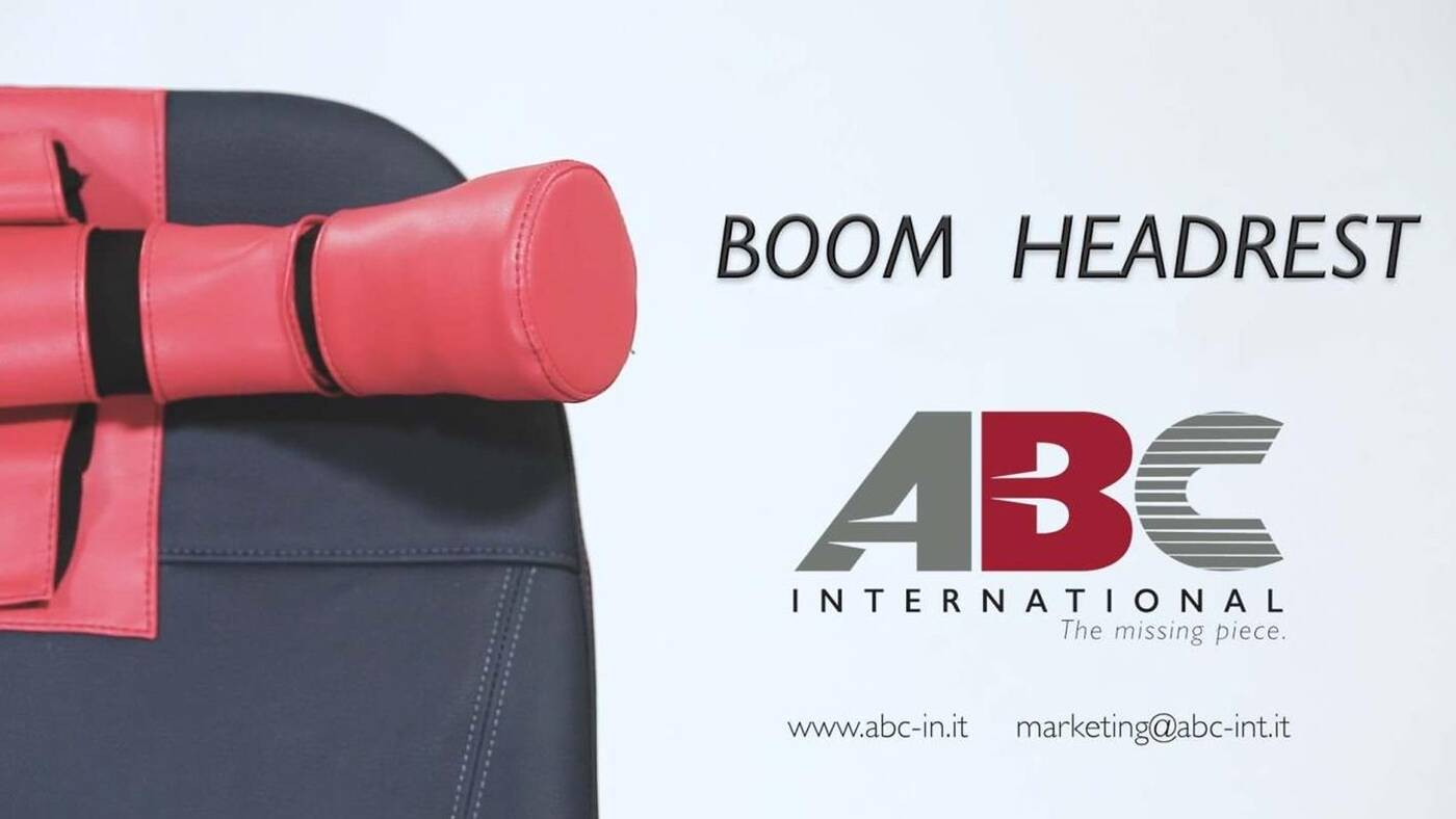 Włoska firma chce uprzyjemnić wszystkim loty zagłówkiem Boom