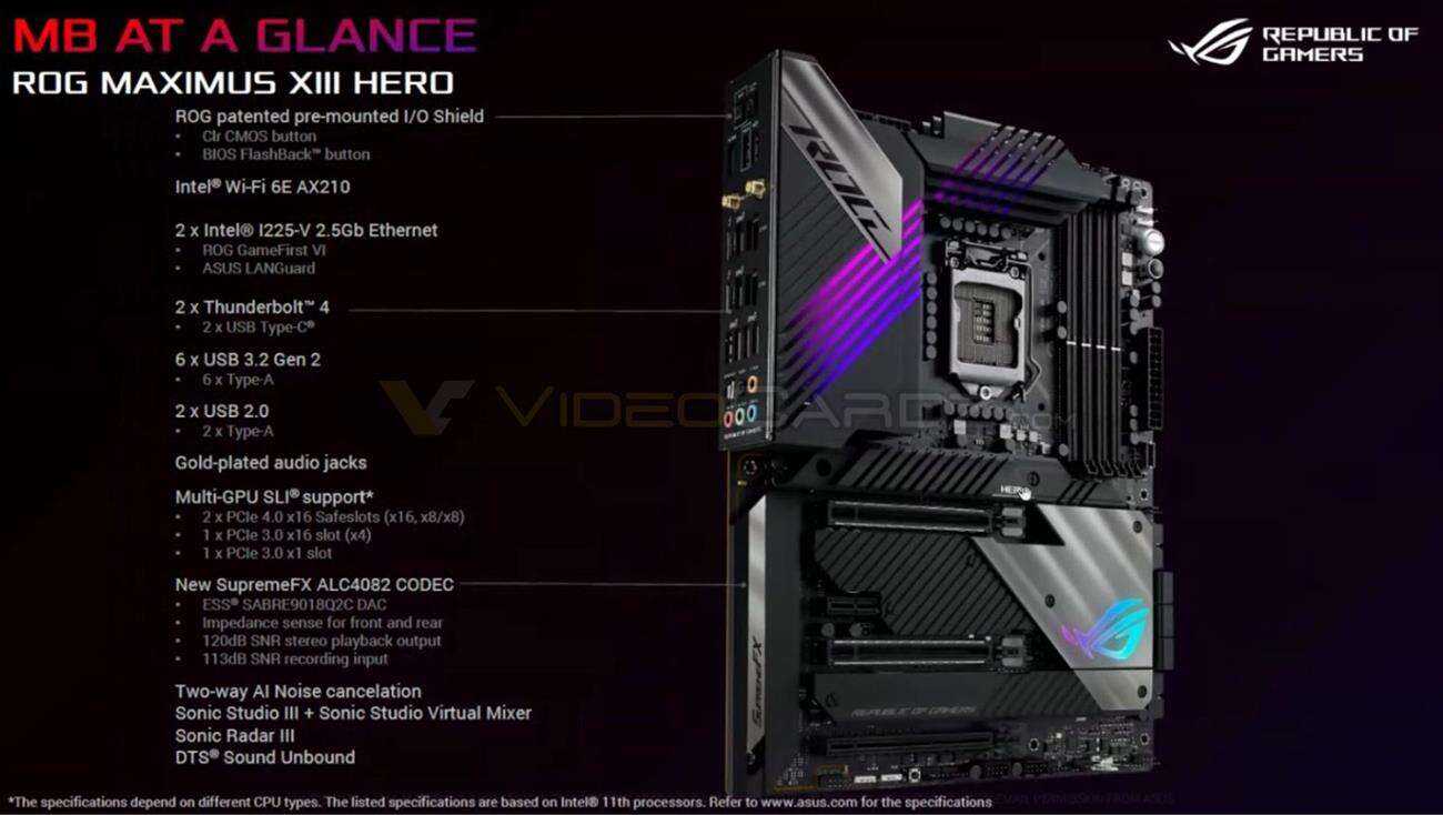 Asus Z590 ROG Maximus XIII