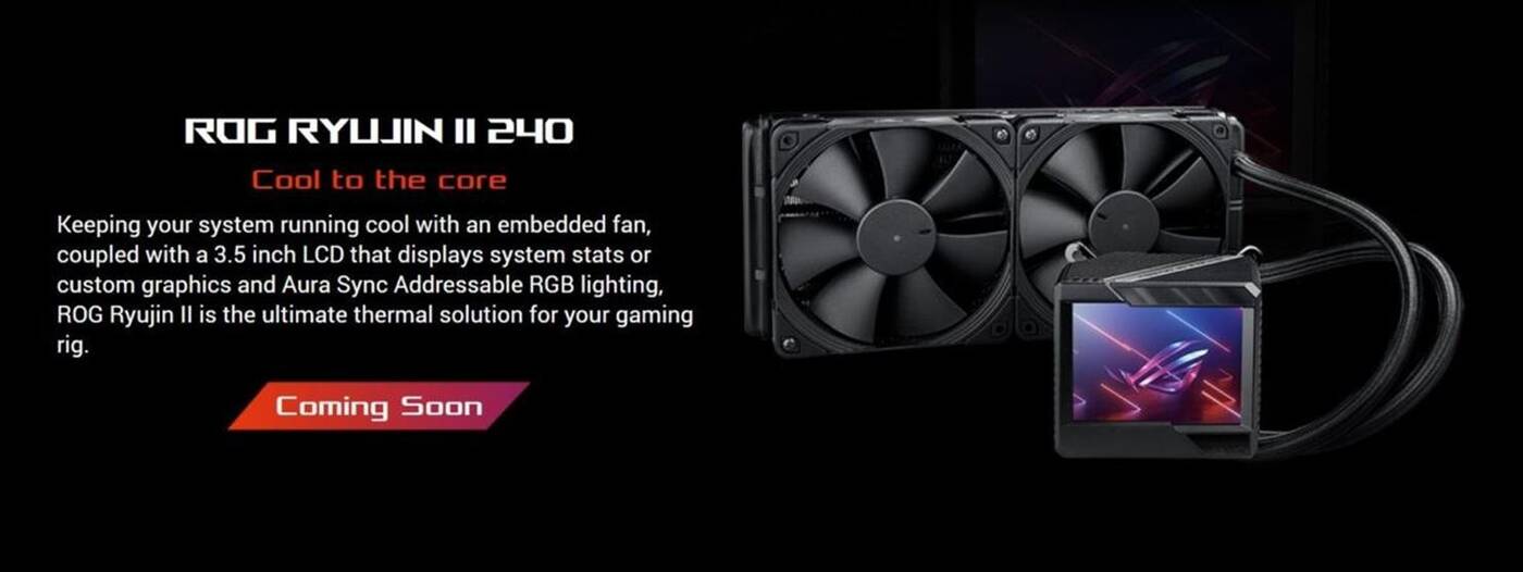 Chłodzenie wodne ASUS ROG Ryujin II przyciąga wzrok wyświetlaczem