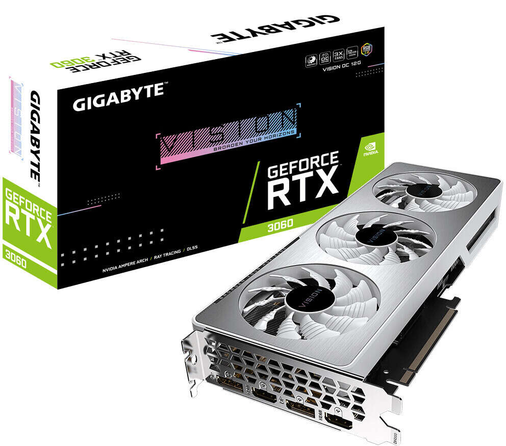 specyfikacja kart Gigabyte RTX 3060
