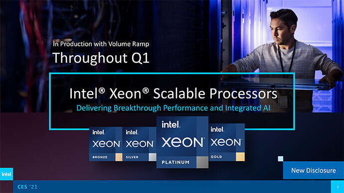 Kolejne 10 nm procesory Intela, Intel Xeon trzeciej generacji, 10 nm procesory Intela
