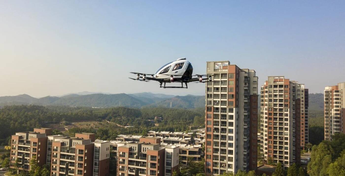 Pasażerski dron EHang EH216,dron EHang EH216, EHang EH216,