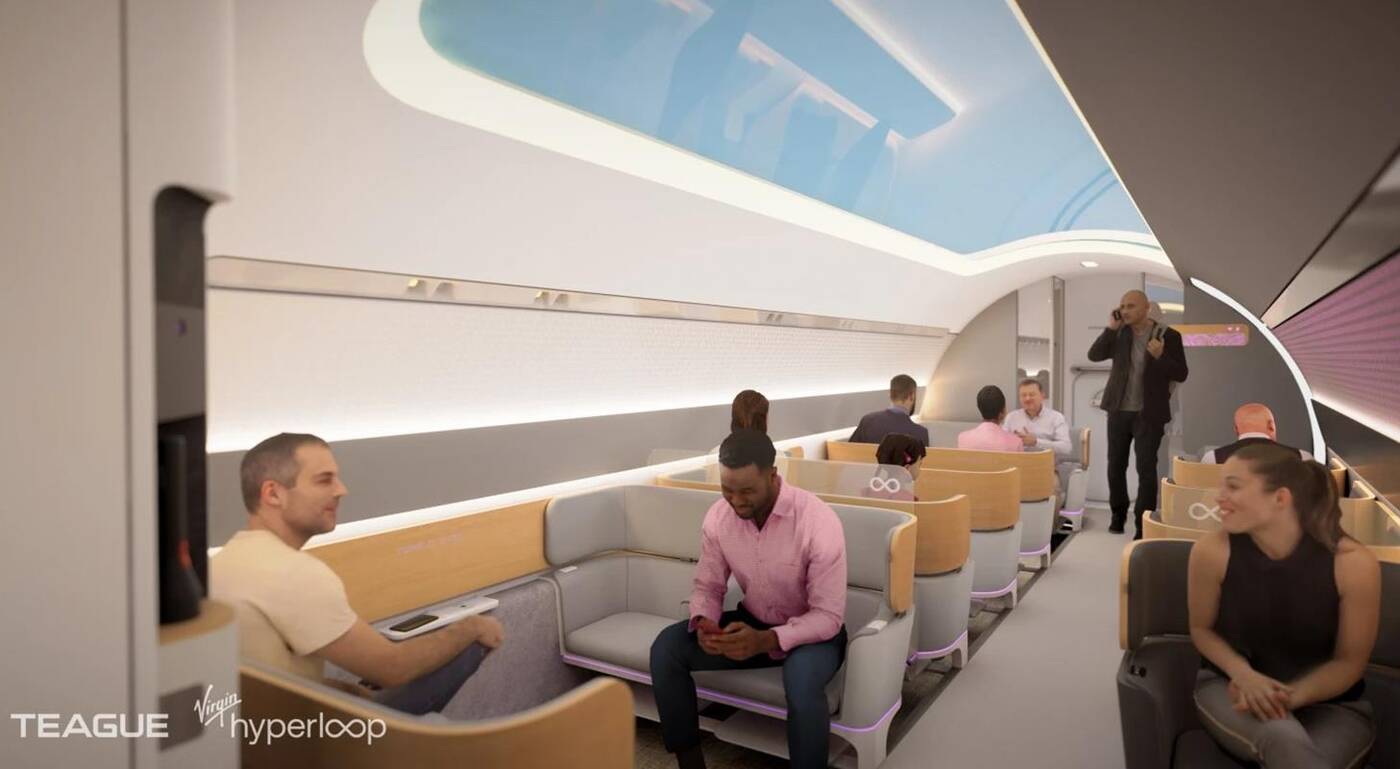 Przyszłość transportu, nowe grafiki Virgin Hyperloop