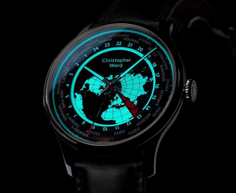 Zegarek C1 Worldglow niczym światło w ciemności