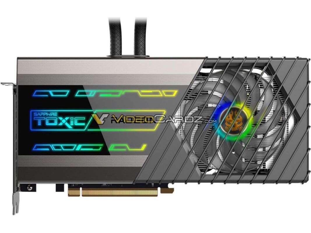 Kartę Sapphire Radeon RX 6900XT TOXIC chłodzi wielkie AIO