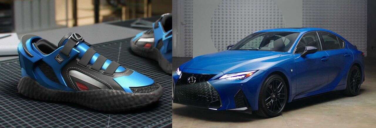 Lexus IS F Sport, nowe buty RTFKT
