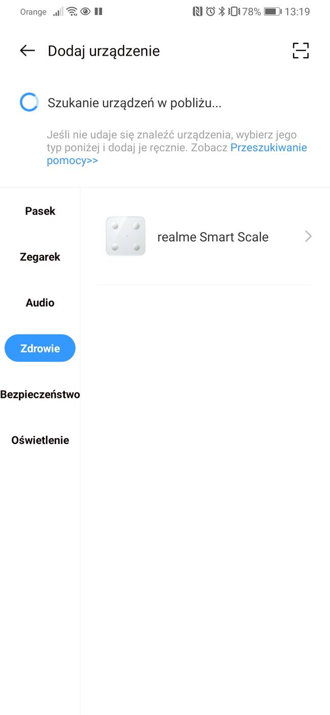 Test inteligentnej wagi realme Smart Scale