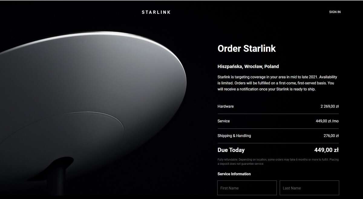 Starlink w Polsce jeszcze w tym roku. Ile będzie kosztować?