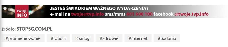 tvp info straszy siecią wi-fi