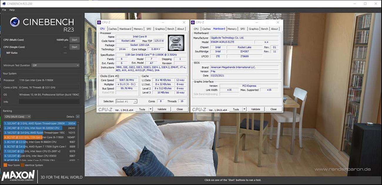 B560 Aorus OC procesora