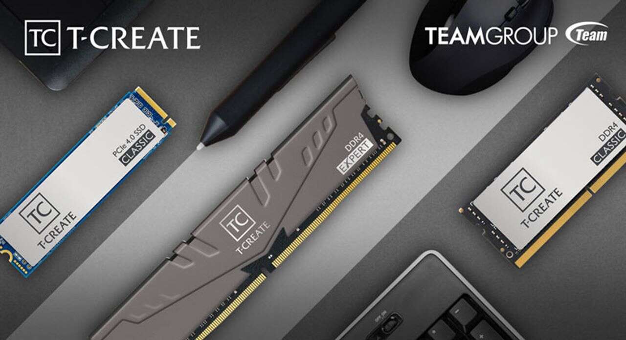 T-Create od Team Group, dysk M.2 i nowe DDR4