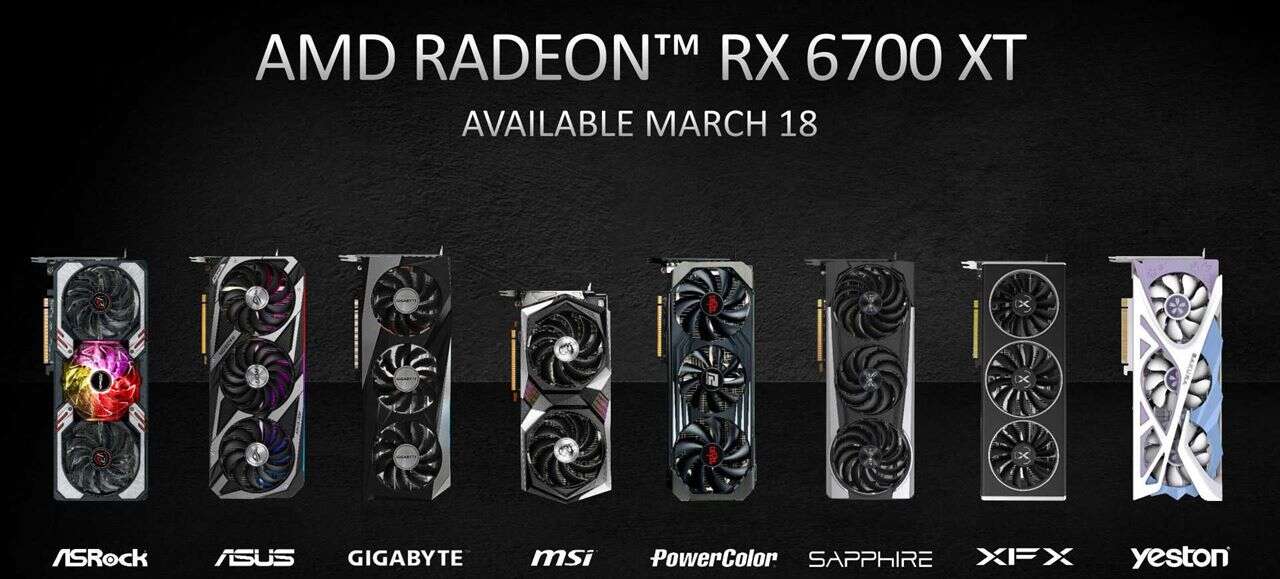 Dostępność Radeon RX 6700 XT, Radeon RX 6700 XT