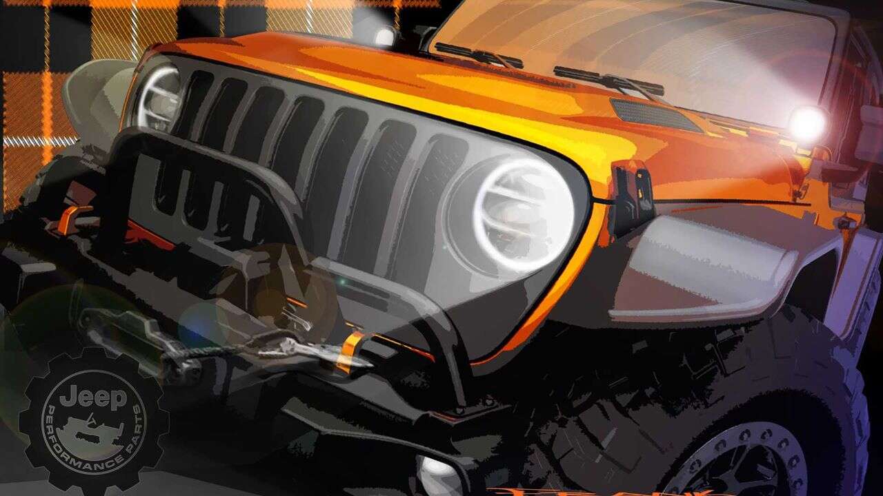 Elektryczny Jeep Wrangler Magneto zwiastun, Elektryczny Jeep Wrangler Magneto, Jeep Wrangler Magneto