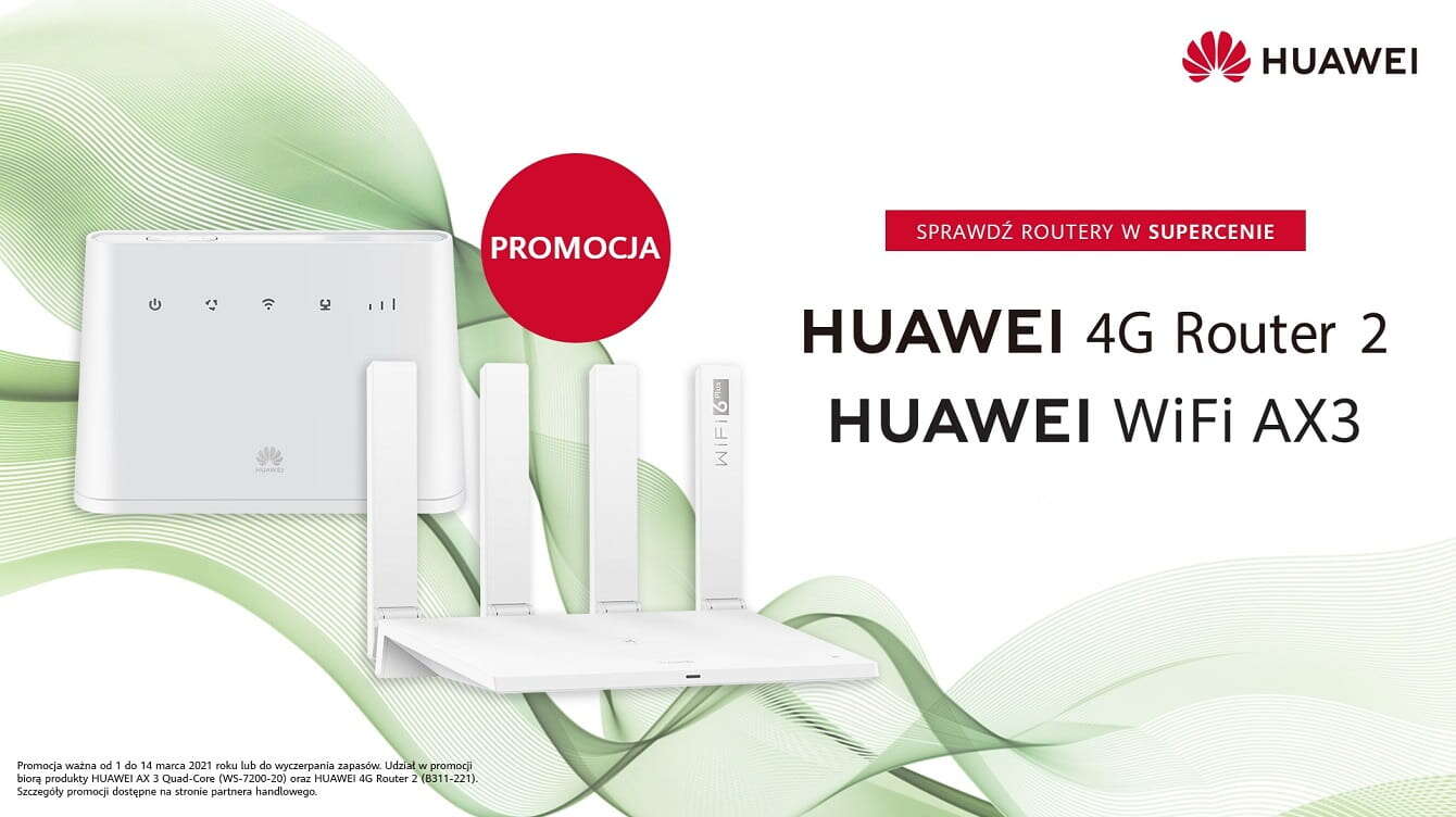 Wybrane routery Huawei w nowych, atrakcyjnych cenach