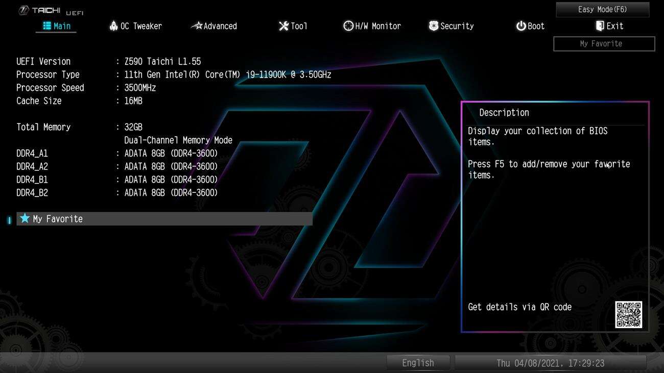 Test płyty głównej ASRock Z590 Taichi